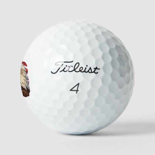 American Flag Bald Eagle Golfball (Logo)