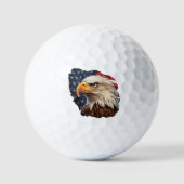 American Flag Bald Eagle Golfball (Vorderseite)