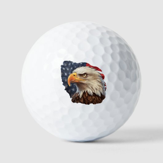 American Flag Bald Eagle Golfball (Vorderseite)