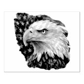 American Flag Bald Eagle Gummistempel (Prägung)