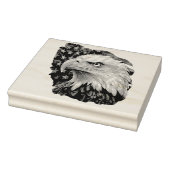 American Flag Bald Eagle Gummistempel (Stempel)