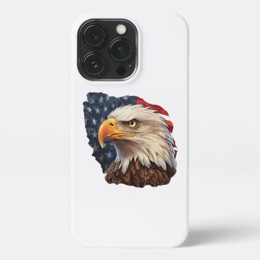 American Flag Bald Eagle iPhone Hülle (Rückseite)