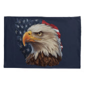American Flag Bald Eagle Kissenbezug (Rückseite)
