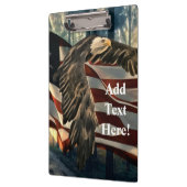 American Flag Bald Eagle Klemmbrett (Links)