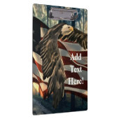 American Flag Bald Eagle Klemmbrett (Rechts)