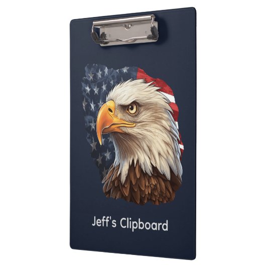 American Flag Bald Eagle Klemmbrett (Links)