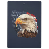 American Flag Bald Eagle Klemmbrett (Rückseite)