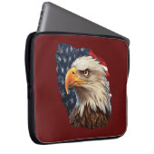 American Flag Bald Eagle Laptopschutzhülle (Vorne Rechts)