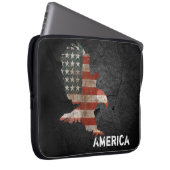 American Flag Bald Eagle Laptopschutzhülle (Vorne Rechts)