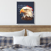 American Flag Bald Eagle Leinwanddruck (Insitu (Schlafzimmer))