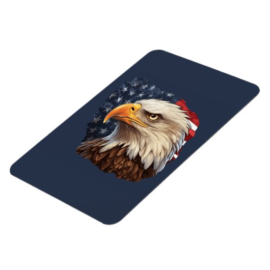 American Flag Bald Eagle Magnet (Linke Seite)