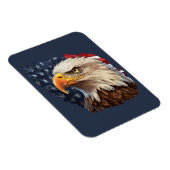 American Flag Bald Eagle Magnet (Rechte Seite)