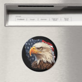 American Flag Bald Eagle Magnet (In Situ (Geschirrspüler))