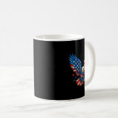 American Flag Bald Eagle Men Patriotic Eagle 4th O Kaffeetasse (VorderseiteRechts)