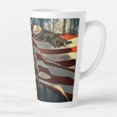 American Flag Bald Eagle Milchtasse (Rechts)