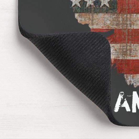 American Flag Bald Eagle Mousepad (Ecke)