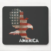 American Flag Bald Eagle Mousepad (Vorne)