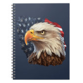 American Flag Bald Eagle Notizblock (Vorderseite)