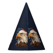 American Flag Bald Eagle Partyhütchen (Rückseite)