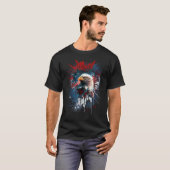 American Flag Bald Eagle Patriotic 4th of July Fou T-Shirt (Vorne ganz)