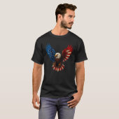 American Flag Bald Eagle Patriotic Eagle 4th of Ju T-Shirt (Vorne ganz)