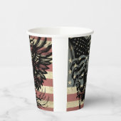 American Flag Bald Eagle Patriotic Pappbecher (Links)