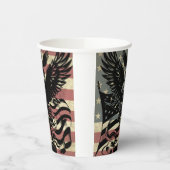 American Flag Bald Eagle Patriotic Pappbecher (Links)