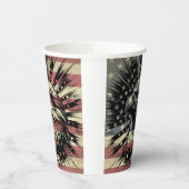 American Flag Bald Eagle Patriotic Pappbecher (Links)