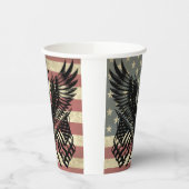 American Flag Bald Eagle Patriotic Pappbecher (Links)