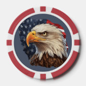 American Flag Bald Eagle Pokerchips (Vorderseite)