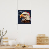 American Flag Bald Eagle Poster (Küche)