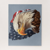 American Flag Bald Eagle Puzzle (Vertikal)