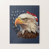 American Flag Bald Eagle Puzzle (Vertikal)