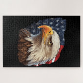 American Flag Bald Eagle Puzzle (Horizontal)