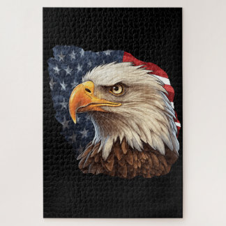American Flag Bald Eagle Puzzle