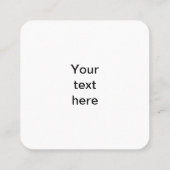 American Flag Bald Eagle Quadratische Visitenkarte (Rückseite)