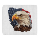 American Flag Bald Eagle Schneidebrett (Vorderseite)