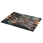 American Flag Bald Eagle Schneidebrett (Ecke)