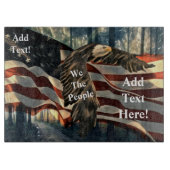 American Flag Bald Eagle Schneidebrett (Vorderseite)