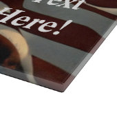 American Flag Bald Eagle Schneidebrett (Ecke)