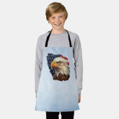 American Flag Bald Eagle Schürze (Getragen)