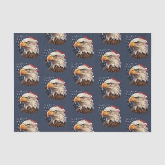 American Flag Bald Eagle Seidenpapier (Vorderseite)