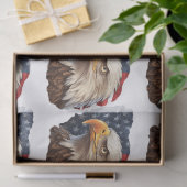 American Flag Bald Eagle Seidenpapier (Geschenk)