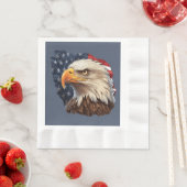 American Flag Bald Eagle Serviette (Beispiel)