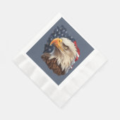 American Flag Bald Eagle Serviette (Ecke)