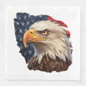 American Flag Bald Eagle Serviette (Vorderseite)