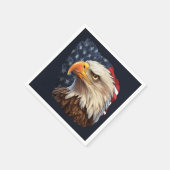 American Flag Bald Eagle Serviette (Ecke)