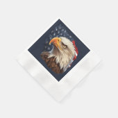 American Flag Bald Eagle Serviette (Ecke)