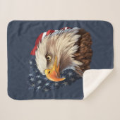 American Flag Bald Eagle Sherpadecke (Vorderseite (Horizontal))