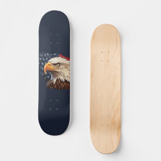 American Flag Bald Eagle Skateboard (Vorderseite)